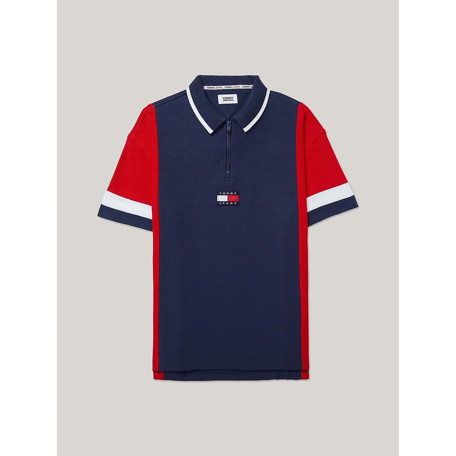 TOMMY HILFIGER Oversized Fit Zip Polo